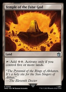 MTG ■土地/英語版■ 《邪神の寺院/Temple of the False God》★FOIL★ ドクター・フー WHO