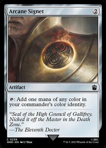 MTG ■無/英語版■ 《秘儀の印鑑/Arcane Signet》★FOIL★ ドクター・フー WHO