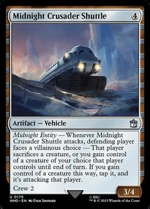 MTG ■無/英語版■ 《ミッドナイト・クルセイダー・シャトル/Midnight Crusader Shuttle》★FOIL★ ドクター・フー WHO