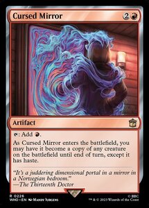 MTG ■赤/英語版■ 《呪われた鏡/Cursed Mirror》★FOIL★ ドクター・フー WHO