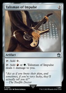 MTG ■無/英語版■ 《衝動のタリスマン/Talisman of Impulse》★FOIL★ ドクター・フー WHO