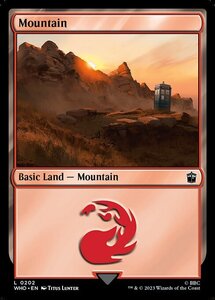 MTG ■土地/英語版■ 《山/Mountain》★FOIL★ ドクター・フー WHO