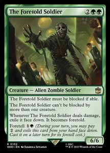 MTG ■緑/英語版■ 《フォートールドの兵士/The Foretold Soldier》★FOIL★ ドクター・フー WHO