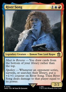 MTG ■金/英語版■ 《リヴァー・ソング/River Song》★FOIL★ ドクター・フー WHO