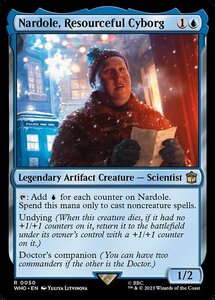 MTG ■青/英語版■ 《気立ての良いサイボーグ、ナードル/Nardole, Resourceful Cyborg》★FOIL★ ドクター・フー WHO