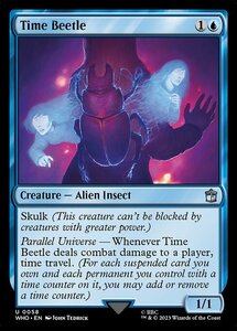 MTG ■青/英語版■ 《タイムビートル/Time Beetle》★FOIL★ ドクター・フー WHO