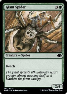 MTG ■緑/英語版■ 《大蜘蛛/Giant Spider》★FOIL★ ドミナリア・リマスター DMR