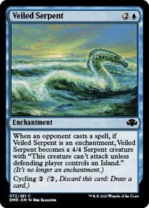 MTG ■青/英語版■ 《仮装の大海蛇/Veiled Serpent》★FOIL★ ドミナリア・リマスター DMR