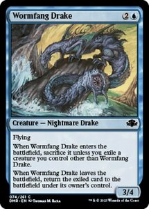 MTG ■青/英語版■ 《寄生牙のドレイク/Wormfang Drake》★FOIL★ ドミナリア・リマスター DMR