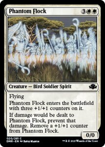 MTG ■白/英語版■ 《幻影の群れ/Phantom Flock》★FOIL★ ドミナリア・リマスター DMR