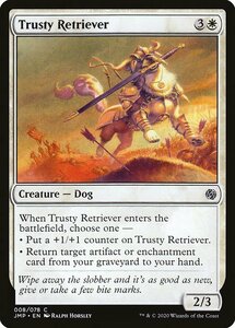 MTG ■白/英語版■《信頼おける回収者/Trusty Retriever》ジャンプスタート JMP