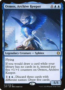 MTG ■青/英語版■《書庫の守り手、オルモス/Ormos, Archive Keeper》ジャンプスタート JMP