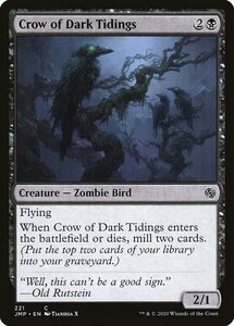 MTG ■黒/英語版■《闇告げカラス/Crow of Dark Tidings》ジャンプスタート JMP