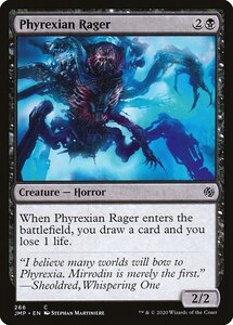 MTG ■黒/英語版■《ファイレクシアの憤怒鬼/Phyrexian Rager》ジャンプスタート JMP