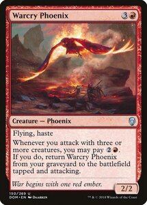 MTG ■赤/英語版■ 《喊声のフェニックス/Warcry Phoenix》★FOIL★ ドミナリア DOM