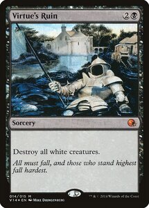 MTG ■黒/英語版■ 《美徳の喪失/Virtue's Ruin》★FOIL★ From the Vault FTV