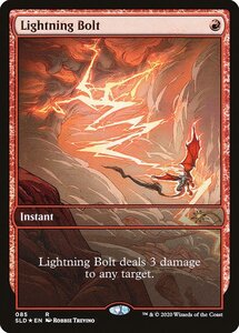 MTG ■赤/英語版■ 《稲妻/Lightning Bolt》★FOIL★Secret Lair SLD