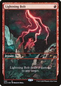 MTG ■赤/英語版■ 《稲妻/Lightning Bolt》★FOIL★Secret Lair SLD