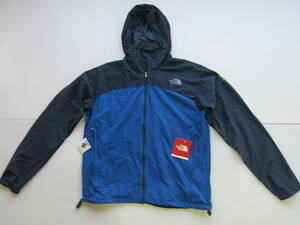 新品◆ノースフェイスTHE NORTH FACE 軽量 トレッキング ライト シェル パーカー M 青 紺 登山 ジャケット ランニング ジョギングL