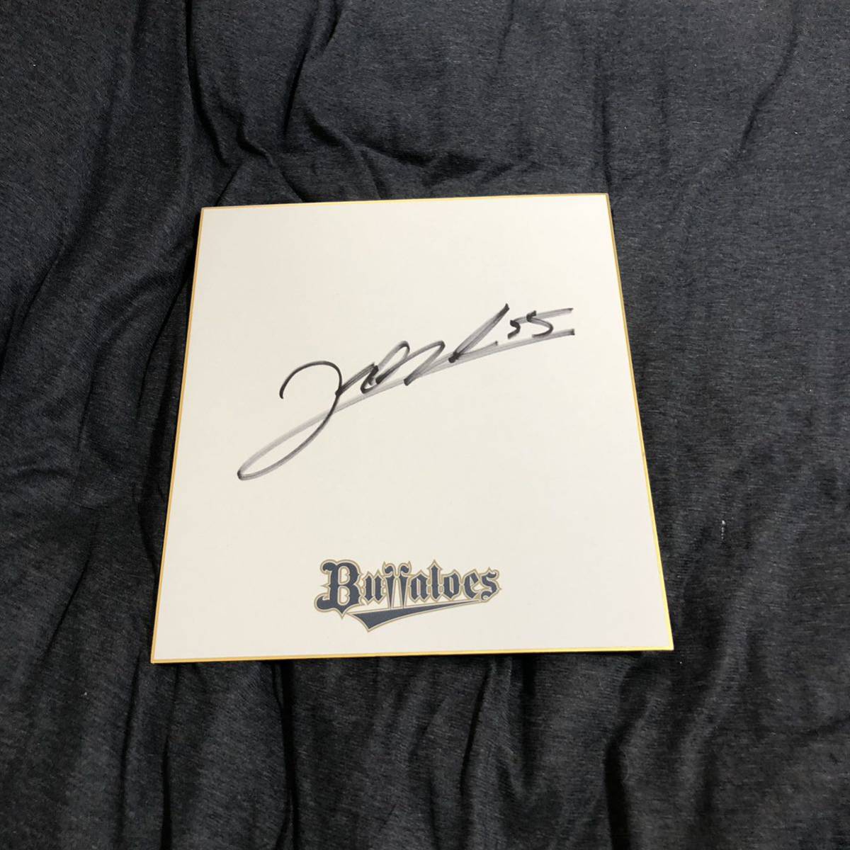 Papier coloré autographe du joueur Orix Buffaloes T-Okada, base-ball, Souvenir, Produits liés, signe