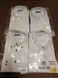 【新品・長袖】2XL　 おしゃれシャツ＆白シャツ　Yシャツ　4枚まとめ売り　形態安定