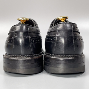 即決 REGAL リーガル ウイングチップ フルブローグ ブラック 黒 メンズ 本革 レザー 革靴 25cm ビジネスシューズ フォーマル 紳士靴 E1763の画像4