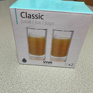 VIVA Classic juice/jus/jugo 耐熱ガラス コップ 熱湯用　　ペアグラス