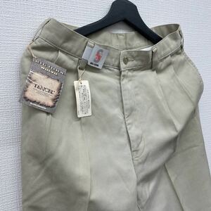 BIG JOHN 2タック チノパンツ WOLVO メンズ 29 リラックスカジュアル ビッグジョン アメカジ 古着 ビンテージ 形態安定