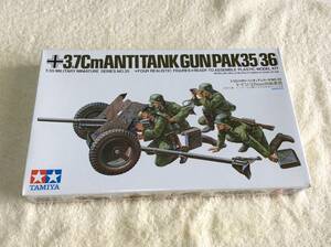 【定形外710】ドイツ・37mm対戦車砲 1/35 タミヤ【未組立】