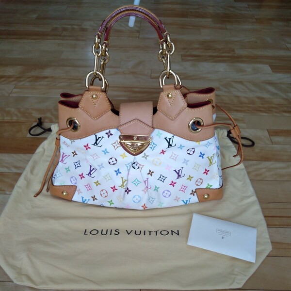 【値下げ即決】ルイ・ヴィトン　マルチカラー　ウルスラ　LOUIS VUITTON M40123 URULA MULTICO BLANC