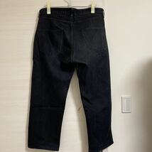 CIOTA シオタ ブラックデニム ジーパン ストレート ワンウォッシュ スビンコットン 13.5oz パンツSTRAIGHT BLACK DENIM PTM-1STB_画像4