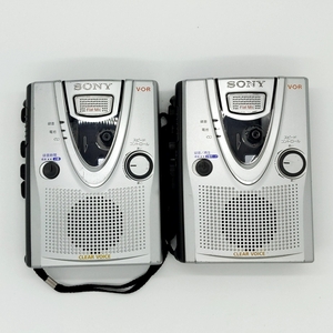 ジャンク★SONY TCM-400 2台 カセットテープレコーダー ソニー CASSETTE WALKMAN カセットウォークマン No.2