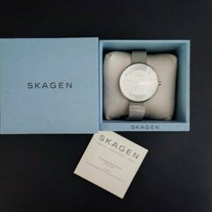 SKAGEN スカーゲン 腕時計 スチールメッシュ SS クォーツ シルバー文字盤 SKW2140