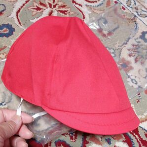 幼稚園保育園紅白帽紅白キャップ運動会体育未使用子供用赤白帽子フリーサイズ後ろ側にゴム入り