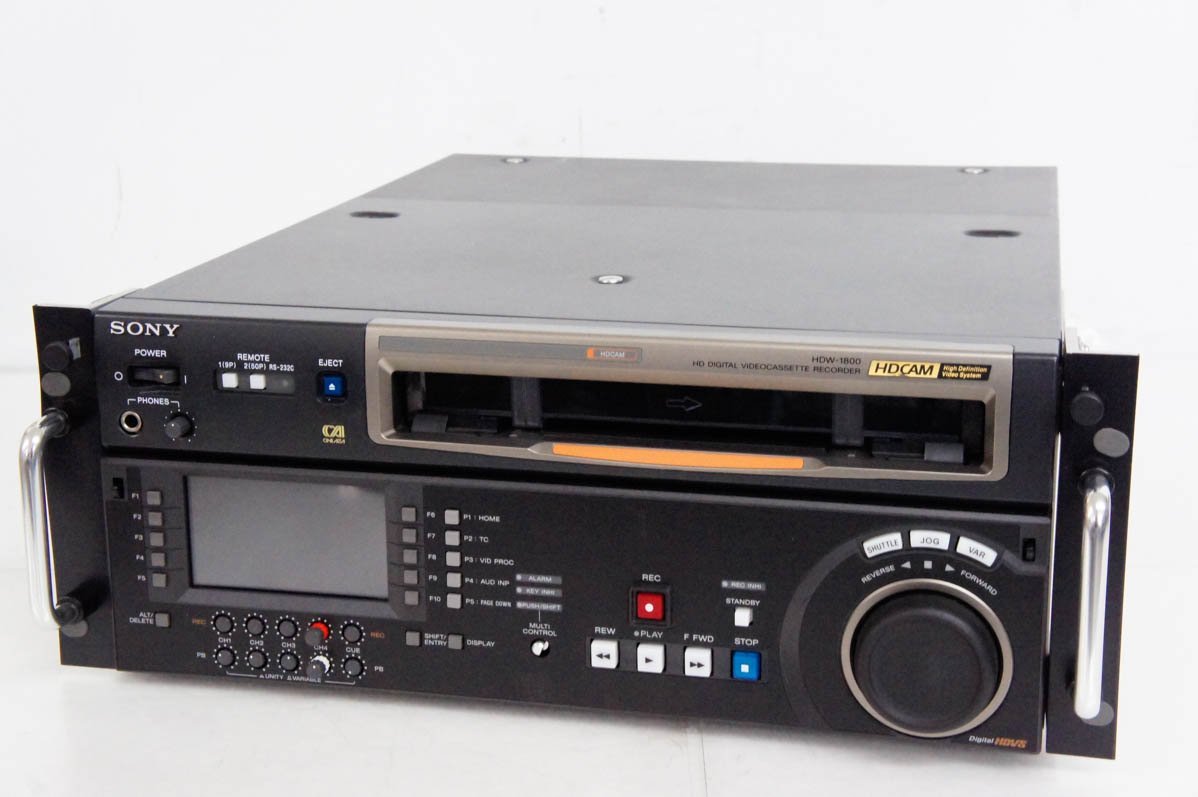 SONY HDW-1800 HDCAMレコーダー 【/正常動作品/HD-SDI/Drum(H12) 912H