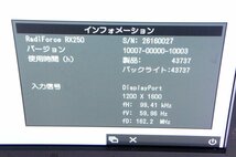 1 EIZO RadiForce RX250 21.3型 カラー液晶モニター 使用時間43737h_画像2