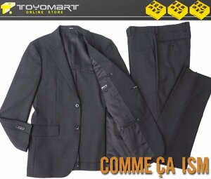 5035●コムサイズム COMME CA ISM●新品　SZ07　アムンゼン生地使用レギュラースーツ　ダークグレー/S　定価30800円