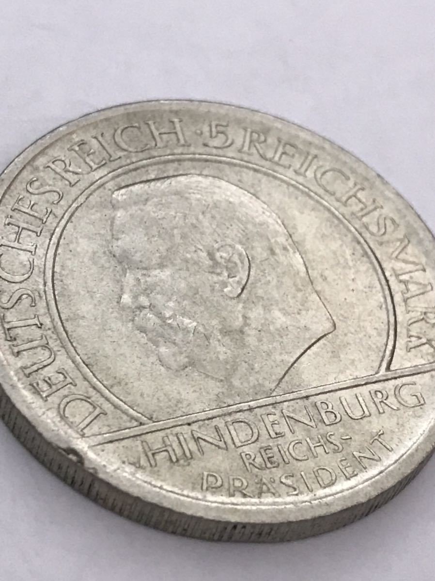 ☆1928 ドイツ ワイマール共和国 3ライヒスマルク銀貨 NGC UNC DETAILS