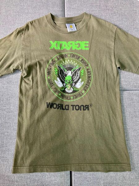 USA製　X-LARGE WORLD TOUR TEE エクストララージ　ワールドツアーTシャツ　Sサイズ ビンテージ
