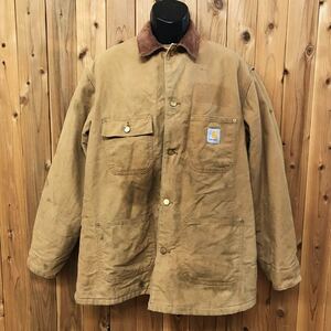 carhartt /カーハート メンズ42 ワークジャケット ダック ミシガン チョアコート カバーオール 防寒 アメカジ USA古着