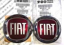 Fiat500用フロント・リアエンブレムセット フィアット純正 新品【送料無料】品番:0051932710/0735565897_画像1