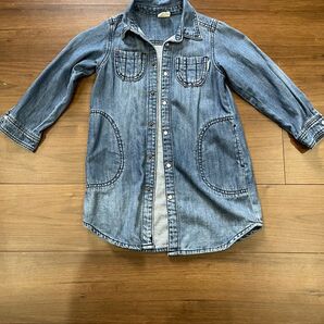 BREEZE デニムワンピース デニムシャツワンピース サイズ110