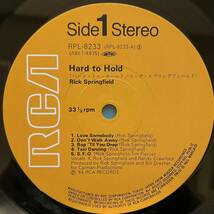 K-10 帯付き Rick Springfield リック・スプリングフィールド/ Hard To Hold - Soundtrack Recording RPL-8233 LP レコード アナログ盤_画像5
