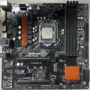 M102511 中古良品マザーボードセット　Corei7-7700K　CPU搭載　+　Asrock－Z170M　PRO4S 動作確認済