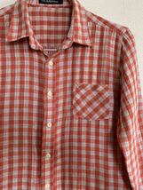 長袖シャツ チェックシャツ 赤/ Lサイズ_画像2