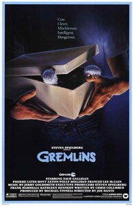 直輸入　小ポスター　米国版「グレムリン」Gremlins (1984)　約43x28cm. 6285