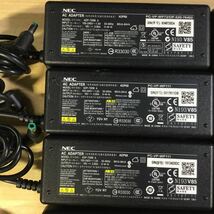 【送料無料】(102660) 12個セット NEC ADP68 19V3.95A 純正品 ACアダプタ メガネケーブル付 中古品_画像2