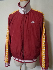 arena Arena nylon jersey jacket rib line reverse side nappy L team line dark red series Descente 