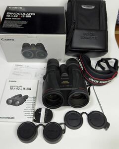 【希少品】 ★送料無料★Canon 双眼鏡 10×42 L IS WP ポロII型プリズム 10倍42口径 小型防水性能