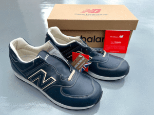 【LIMITED EDITION】NEW BALANCE LM576UK SHI NAVY UK製 US9 27cm オールレザー 新品 限定 M576 イギリス英国製 ネイビー NB スニーカー